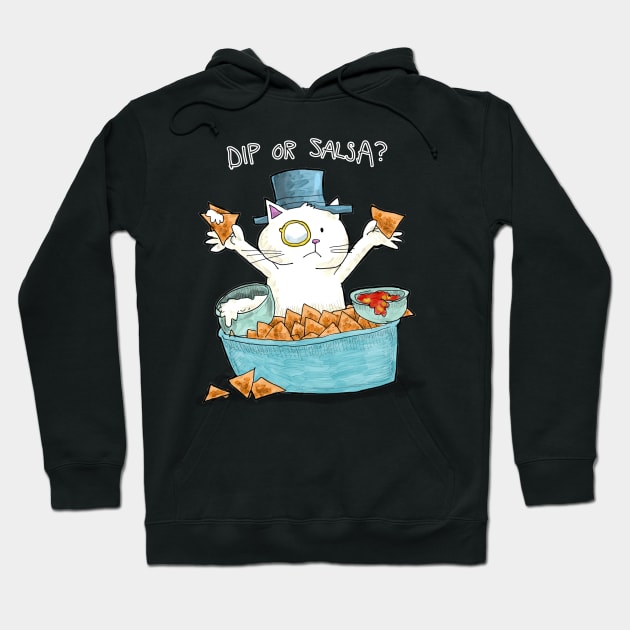 Dapper Cat - Salsa Dip Hoodie by johnnybuzt